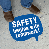 Chat Bubble - Safety Begins with Teamwork