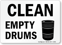 Clean Empty Drums (with graphic)