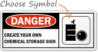 Danger:CREATE YOUR OWN CHEMICAL STORAGE SIGN