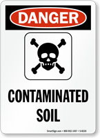 Danger Contaminated Soil Sign
