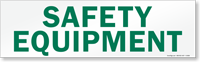 Magnetic Cabinet Label: Safety Equipment