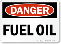 Danger Fuel Oil Sign