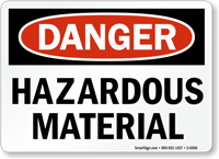 Hazardous Material Sign