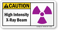 High Intensity X-Ray Beam Sign