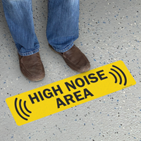 High Noise Area Adhesive Floor Sign