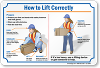 How To Lift Correctly Weight Lifting Sign