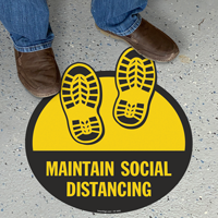 Maintain Social Distancing with Shoeprints