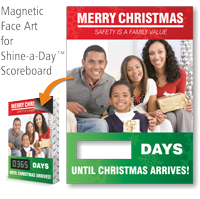 Merry Christmas Scoreboard Changeable Magnetic Face