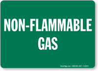Non Flammable Gas Sign