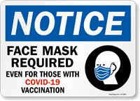 Notice: Face Mask Required