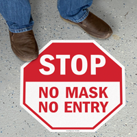 Stop - No Mask, No Entry