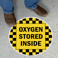 Oxygen Stored Inside SlipSafe Floor Sign