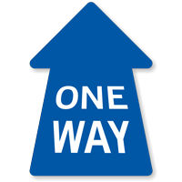 Perspective Straight One-Way Arrow