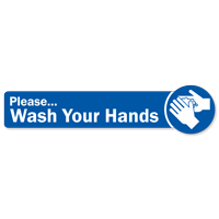 Please Wash Your Hands SlipSafe Floor Sign