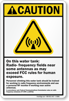 Radio Frequency ANSI Caution Sign