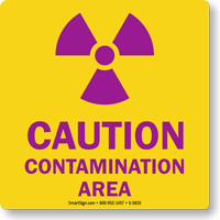 Caution Contamination Area with Graphic
