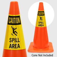 Caution Spill Area Cone Collar