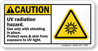 UV Radiation Hazard ANSI Caution Sign