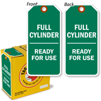 Full Cylinder Ready For Use Durable Plastic Tag-in-a-Box
