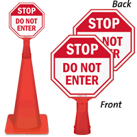 STOP: Do not enter sign