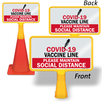 COVID 19 Vaccine Safety Sign