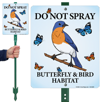 Do Not Spray Pesticide Sign