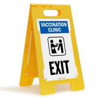 Vaccination Clinic Exit Sign
