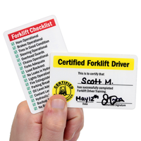 Certified Forklift Driver / Forklift Checklist 