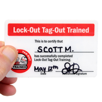 Lock-Out Tag-Out Trained Certificate/ Lock Out For Safety Shortcuts