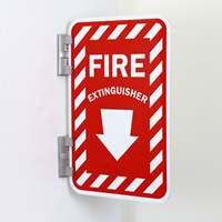 Double Sided Fire Extinguisher Sign