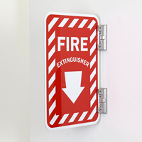 Fire Extinguisher With Downward Arrow