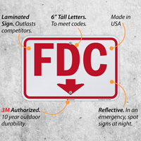 Fdc Down Arrow Sign