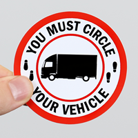 You Must Circle, your Vehicle, Truck Safety Labels