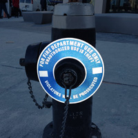 Fire Hydrant Theft Deterrent Label