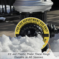 Fire hydrant ring for emergency use