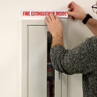 Fire Extinguisher Inside Safety Label