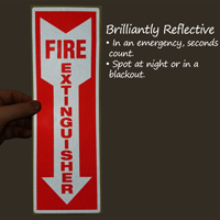 Fire Extinguisher Safety Label