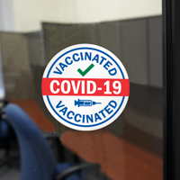 COVID-19 vaccination stickers