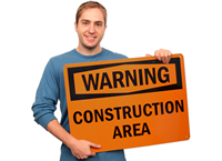Warning Construction Area Signs