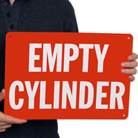Empty Cylinder Signs