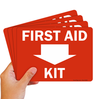 First aid kit sign