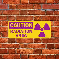 Warning Sign for Radiation Area