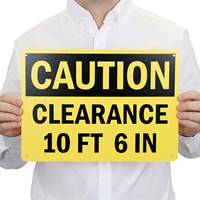 Custom OSHA Notice Clearance Sign