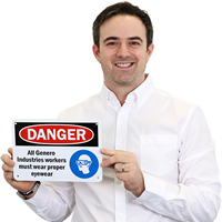 OSHA Danger Personalized Sign
