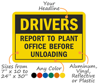 Customized Industrial Warning Signs Template