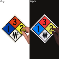 Reflective Fire Safety Labels Adhesive Signs