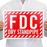 Fdc Dry Standpipe Sign