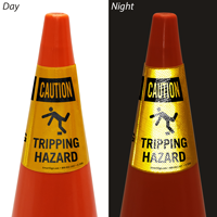 Tripping Hazard Cone Collar Sign