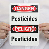 Danger Pesticides Sign
