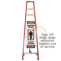 Confined Space Ladder Shield